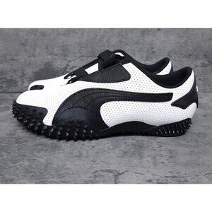 PUMA Mostro Perforated Leather Pack Mens Sneakers Size 10 White Black 397331-01